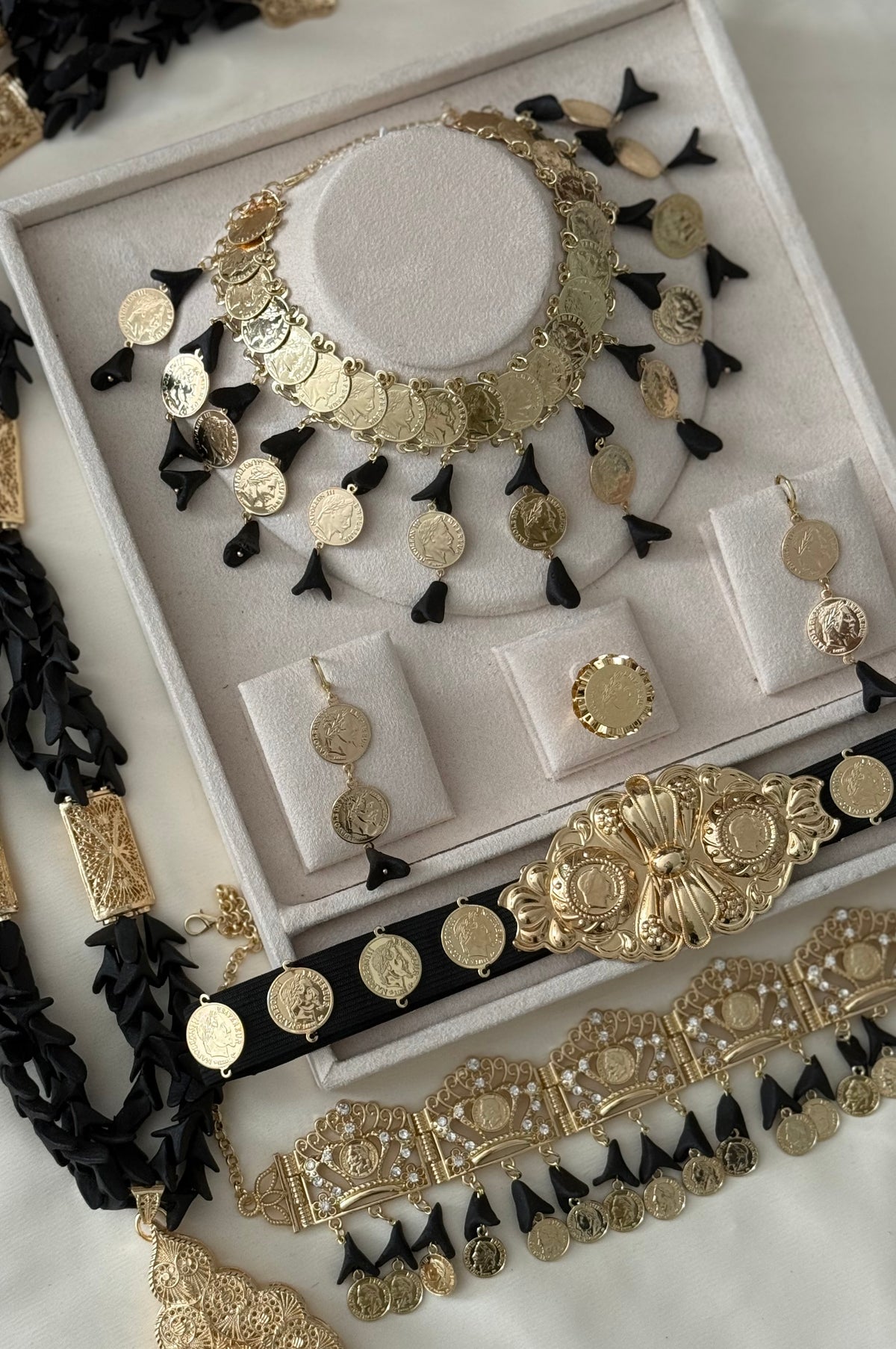 Parure Bride Sila – bijou traditionnel algérien Lebsili