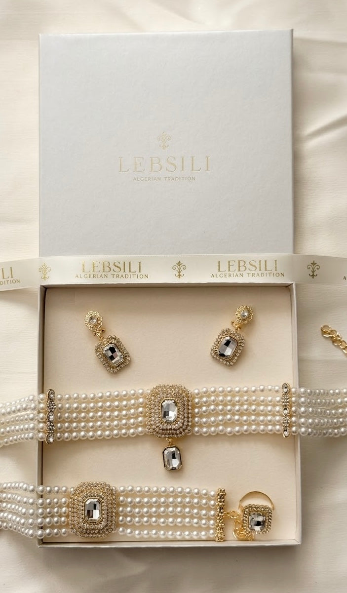 Parure Elyna – bijou traditionnel algérien Lebsili