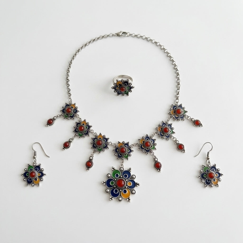 Juego de joyas cabilio - Flora