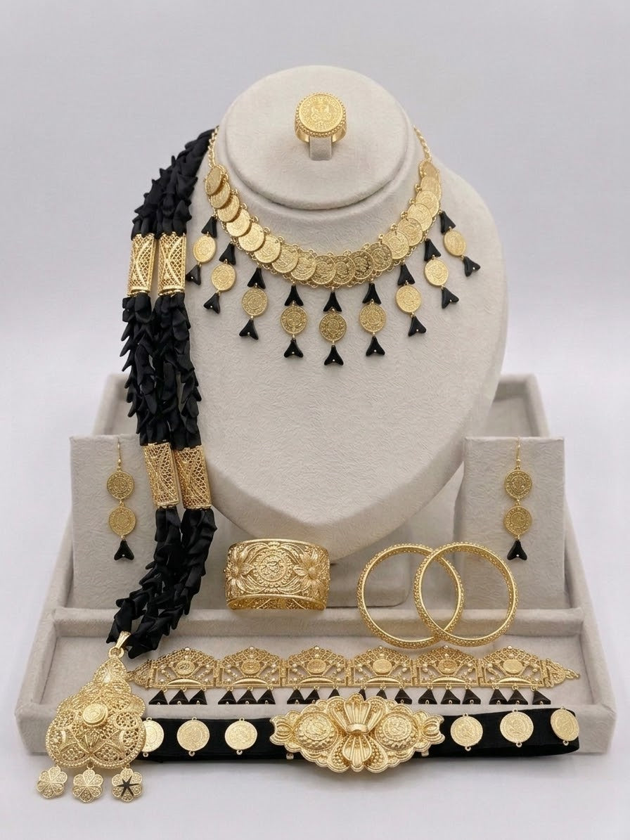 Parure Bride Sila – bijou traditionnel algérien Lebsili