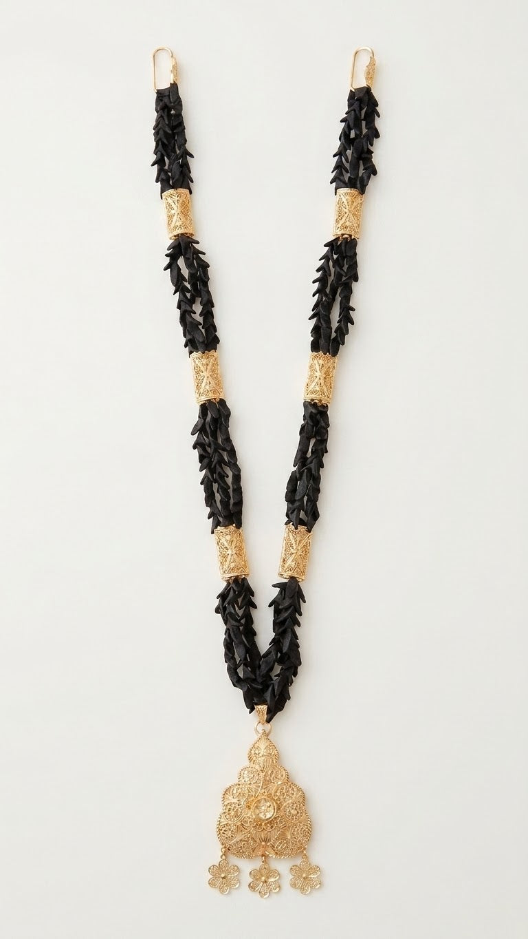 Parure Bride Sila – bijou traditionnel algérien Lebsili