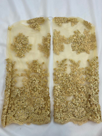 Manches dentelle perlée