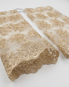 Shiny lace sleeves