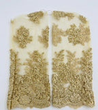Beaded lace sleeves